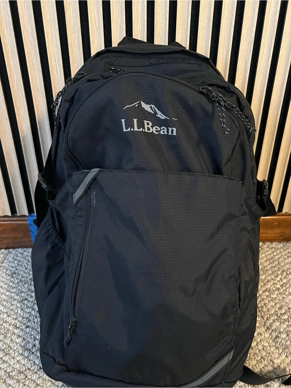 L.L. Bean Black Multi-Compartment Backpack